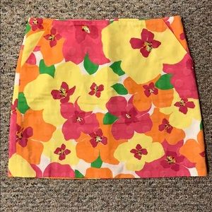 Lily Pulitzer floral skirt size 2